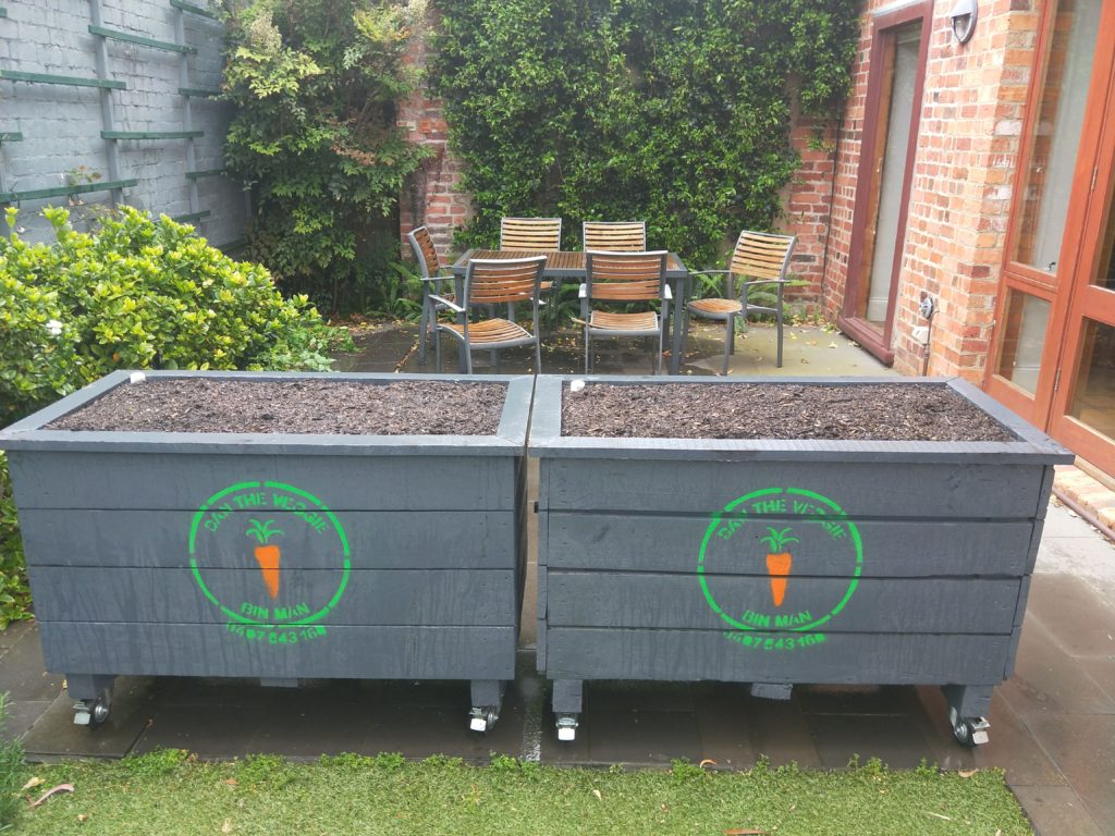 Large rectangle Bin (Painted) Dan the Veggie Bin Man